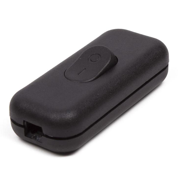 Benson Handige snoerschakelaar - zwart - 6 x 2.5 x 2 cm -..., Doe-het-zelf en Verbouw, Elektra en Kabels, Nieuw, Ophalen of Verzenden