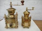Koffiemolen (2) - Koper - Twee koperen koffie molen