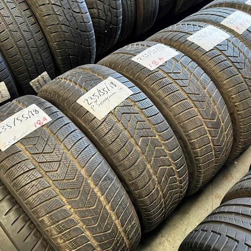 4 x Pirelli Scorpion Winter 235-55-18 Winterbanden 7mm, Auto-onderdelen, Banden en Velgen, 18 inch, Winterbanden, 235 mm, Personenwagen