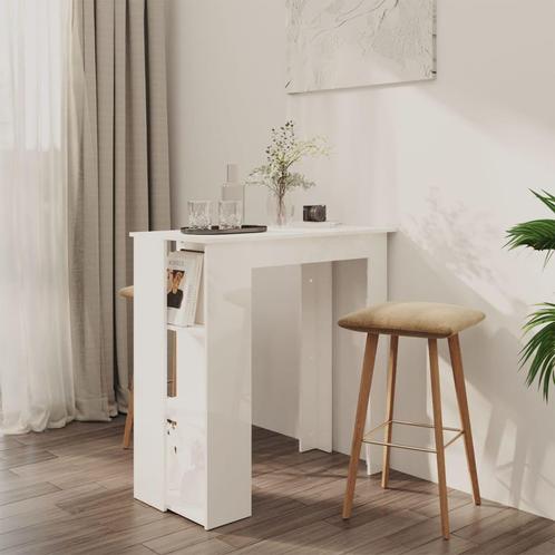 vidaXL Bartafel met schap 102x50x103,5 cm bewerkt hout, Huis en Inrichting, Tafels | Eettafels, Nieuw, Verzenden