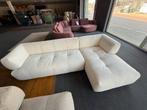 Hoekbank Bardolini luxe stof teddy wit zithoek actieprijs, Ophalen, 250 tot 300 cm, 125 tot 150 cm, Hoekbank
