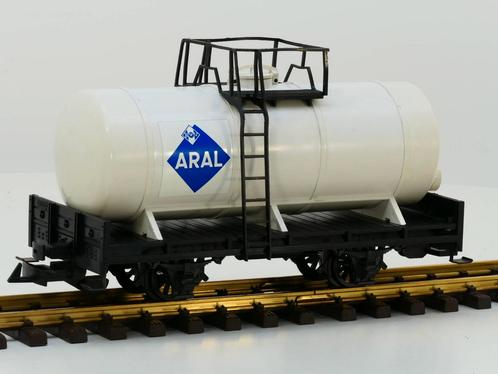 LGB 4040 A B  Aral tankwagon (Goederenwagons Standaard), Hobby en Vrije tijd, Modeltreinen | Overige schalen, Wagon, Zo goed als nieuw