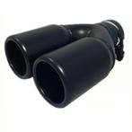 Zwart Uitlaatsierstuk Dubbel - passend 45-60 mm, Verzenden, Nieuw