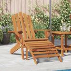 Massief acacia Adirondack | retourdeal voetensteun, Ophalen of Verzenden, Nieuw, Hout, Inklapbaar