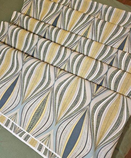Exclusieve Art Deco-stof met geometrisch patroon - Artmaison, Antiek en Kunst, Antiek | Kleden en Textiel