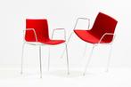 59 Arper catifa 46 4pootstoel Kvadrat Divina met armleggers, Receptie of Entree, Ophalen of Verzenden, Gebruikt, Stoel
