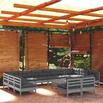 vidaXL 13-delige Loungeset met kussens massief grenenhout, Verzenden, Nieuw, Loungeset