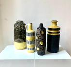 Strehla, VEB Haldensleben - Vaas - Keramiek - Vier DDR-vazen, Antiek en Kunst