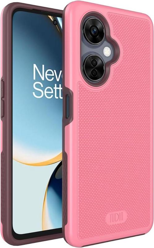 Tudia OnePlus Nord CE 3 Lite Hoesje MergeGrip DualShield Roz, Telecommunicatie, Mobiele telefoons | Hoesjes en Frontjes | Overige merken