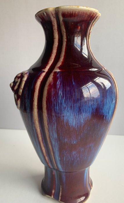 Vaas - Porselein - China - Flambé vaas met hall-mark (Zonder, Antiek en Kunst, Antiek | Overige Antiek