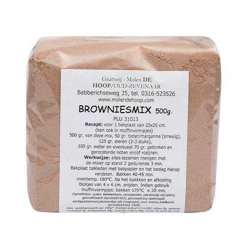 Molen de Hoop Brownie mix 500gr, Hobby en Vrije tijd, Taarten en Cupcakes maken, Nieuw, Verzenden