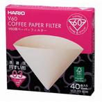 Hario V60-03 Koffiefilters Bruin 40st (slow coffee), Witgoed en Apparatuur, Koffiemachine-accessoires, Ophalen of Verzenden, Nieuw