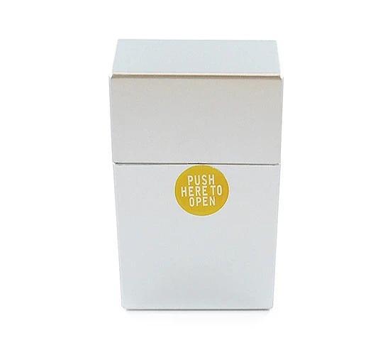 Metallic 100's sigarettendoosje - Zilver, Verzamelen, Rookartikelen, Aanstekers en Luciferdoosjes, Tabaksdoos of Verpakking, Verzenden