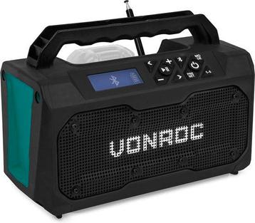 2dekans | VONROC Accu bouwradio 20V - FM, bluetooth & USB - beschikbaar voor biedingen