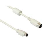 PS/2 - DIN 5-pins toetsenbord kabel / beige - 1,5, Computers en Software, Pc- en Netwerkkabels, Nieuw, Ophalen of Verzenden