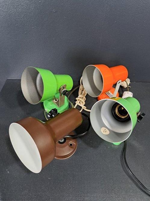 Lamp - Metaal, Plastic - Vier spots jaren 70, Antiek en Kunst, Kunst | Designobjecten
