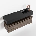 MONDIAZ ANDOR 100cm toiletmeubel dark brown. LEX 100cm, Ophalen of Verzenden, Nieuw, Bad
