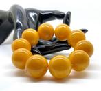 Exclusieve armband met amber kralen van 20 mm - Barnsteen -, Nieuw