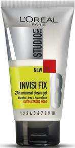 L'OREAL STUDIO LINE INVISI FIX 24H MINERAL CLEAN GEL ULTRA.., Nieuw, Verzenden