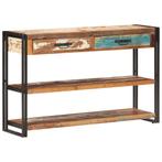 vidaXL Dressoir 120x30x75 cm massief gerecycled hout, Huis en Inrichting, 100 tot 150 cm, Verzenden, Nieuw, 25 tot 50 cm