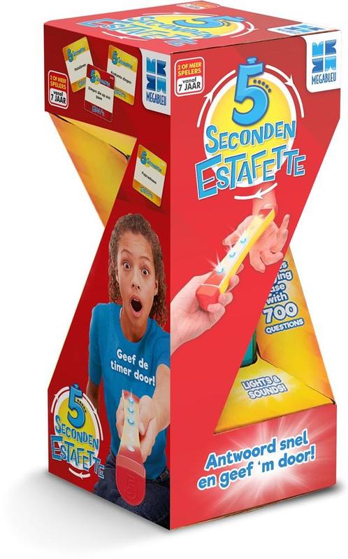 5 seconden - Relay | Megableu - Gezelschapsspellen, Hobby en Vrije tijd, Gezelschapsspellen | Bordspellen, Nieuw, Verzenden