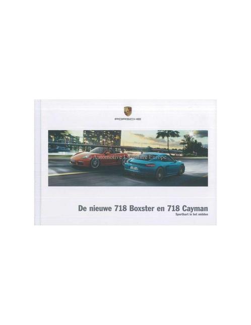 2017 PORSCHE 718 BOXSTER | CAYMAN HARDCOVER BROCHURE, Boeken, Auto's | Folders en Tijdschriften, Porsche