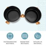 2dekans | Voerbak Hond - Drinkbak - Met Standaard - 2x 800, Ophalen of Verzenden, Zo goed als nieuw