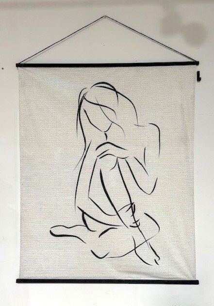 Wanddecoratie - Wanddoek, Antiek en Kunst, Kunst | Designobjecten