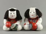 Antique Gosho Dolls () Pair with Wooden Box – Sea Bream, Antiek en Kunst