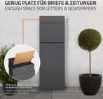 Brievenbus  - Wandbrievenbus - Vrijstaand - Antraciet - ML-D, Tuin en Terras, Brievenbussen, Verzenden, Zo goed als nieuw