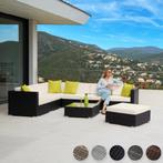 Wicker loungeset Marbella - zwart