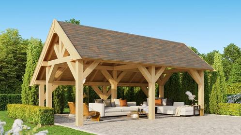 Uitgelicht: Azalp Kapschuur Raoul, Tuin en Terras, Tuinhuizen, 400 cm of meer, 250 tot 500 cm, Nieuw, Hout, Schuur, Verzenden