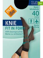 SALE -6% | Nur Die 2-delige set: kniekousen zwart - 40, Kleding | Dames, Sokken en Kousen, Nieuw, Verzenden