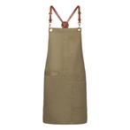 GGM Gastro | KARLOWSKY | Slabbenschort Urban X-Style - Khaki, Verzenden, Nieuw, Overige kleuren, Schort