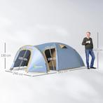 TRUUSK Campingtent voor 4 Personen - Waterdicht met 2 Deuren, Caravans en Kamperen, Verzenden, Nieuw