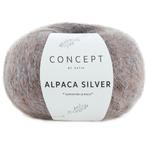 Katia Concept Alpaca Silver - 257 bruin met zilver - Glans, Hobby en Vrije tijd, Breien en Haken, Ophalen of Verzenden, Nieuw