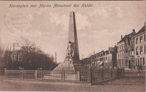 DEN HELDER - Havenplein met Marine Monument, Verzamelen, Ansichtkaarten | Nederland, Verzenden