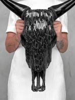 Geen minimumprijs - Prachtige koeienschedel met