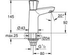 GROHE Costa L Fonteinkraan - 1/2 hoog model - Chroom, Verzenden, Zo goed als nieuw