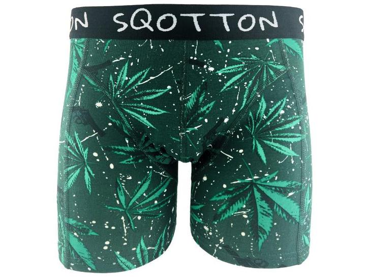 Boxershort - SQOTTON® - Wiet - Groen, Kleding | Heren, Ondergoed, Verzenden