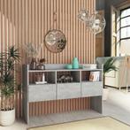 vidaXL Dressoir 105x30x70 cm bewerkt hout betongrijs, 100 tot 150 cm, Verzenden, Nieuw, 25 tot 50 cm