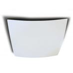 Vasco Luxe plafond of wandventiel Ø125 wit - vierkant geboge, Verzenden, Nieuw