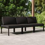 vidaXL Tuinbank 3-zits met kussens aluminium, Verzenden, Nieuw, Aluminium
