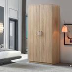 [en.casa] Kledingkast Bodolz 176x80x52 cm Sonoma eiken, Verzenden, Nieuw