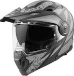 Bogotto FG-102 Safari Fiberglas Enduro Helm Zwart Grijs, Motoren, XXL, Nieuw met kaartje, Overige merken, Heren