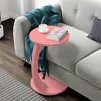 Bijzettafel Holeby 56x38 cm roze [en.casa], Huis en Inrichting, Tafels | Bijzettafels, Verzenden, Nieuw