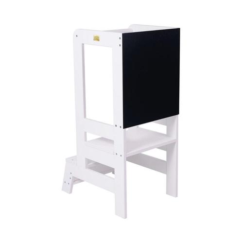 Leertoren met krijtbord  | Wit (montessori speelgoed), Kinderen en Baby's, Kinderkamer | Inrichting en Decoratie, Nieuw, Ophalen of Verzenden