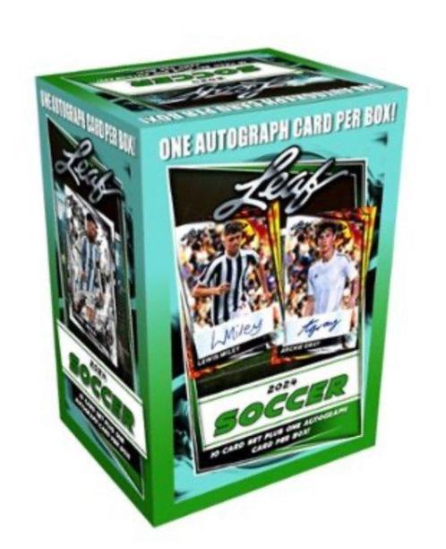 2023/24 Leaf Soccer - 1 GUARANTEED AUTOGRAPH! - 1 Sealed box, Hobby en Vrije tijd, Verzamelkaartspellen | Overige