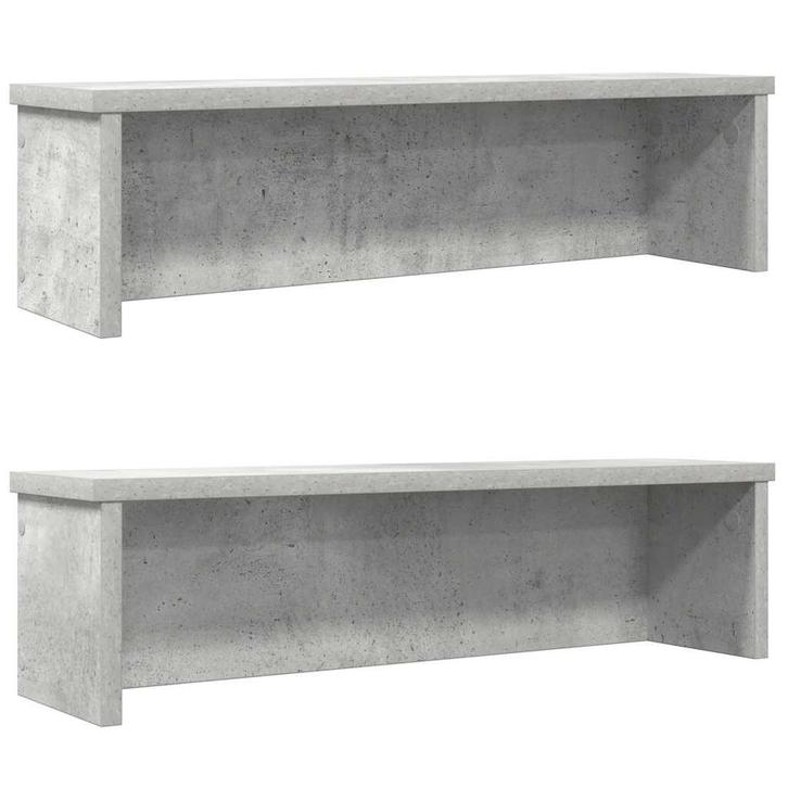vidaXL Keukenrekken stapelbaar 2 st 60x15x16 cm betongrijs, Huis en Inrichting, Keuken | Keukenbenodigdheden, Nieuw, Verzenden