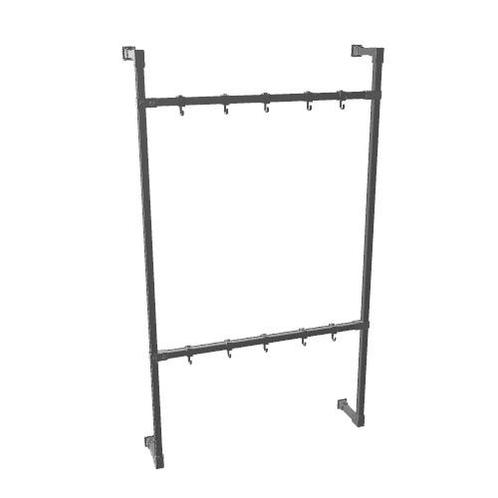 Industriële Steigerbuis Kapstok Lincoln Duo | Vierkant Zwart, Huis en Inrichting, Woonaccessoires | Kapstokken, Ophalen of Verzenden